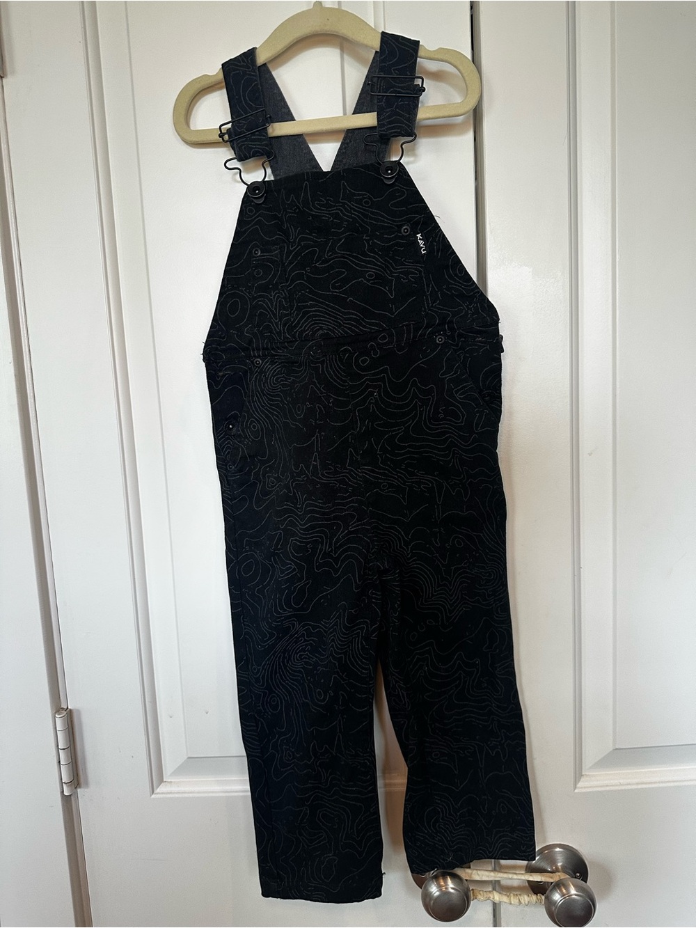 Kavu Topographic  Patterned Overalls